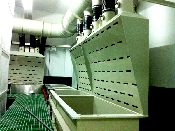 電鍍前處理廢氣抽風設備 電鍍前處理廢氣抽風設備